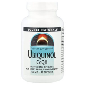 Source Naturals Ubiquinol CoQH 100 mg 90 Cápsulas Softgel