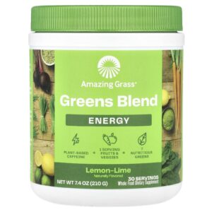 Amazing Grass Superalimento Verde Energia Limão 7.4 oz (210 g)