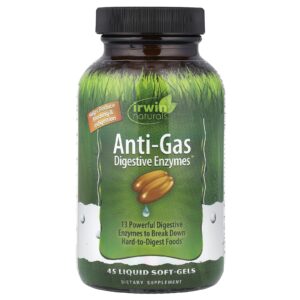 Irwin Naturals Anti-Gas Digestive Enzymes™ 45 Cápsulas Softgel Líquidas