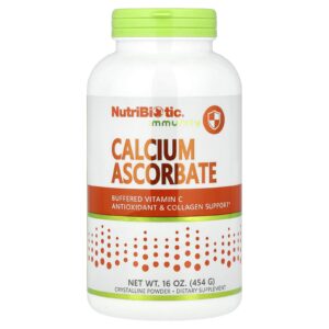 NutriBiotic Imunidade Ascorbato de Cálcio Pó Cristalino 454 g (16 oz)