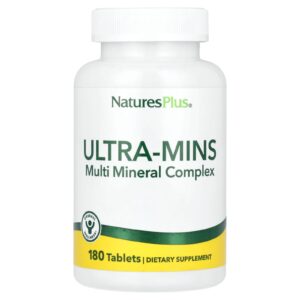 NaturesPlus Ultra-Mins Complexo de Minerais Múltiplos 180 Comprimidos