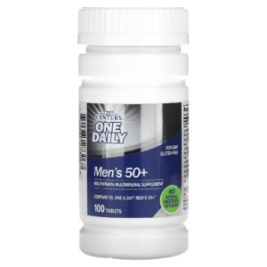 21st Century One Daily Homens a partir de 50 anos Multivitamínico e Multimineral 100 Comprimidos