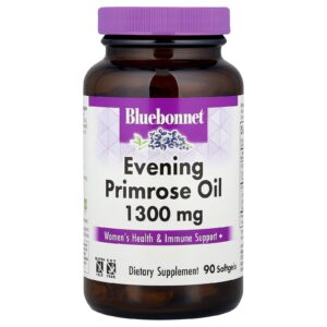 Bluebonnet Nutrition Óleo de prímula 1300 mg 90 cápsulas de softgel