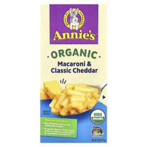 Annies Homegrown Macarrão Orgânico e Queijo Cheddar Clássico 170 g (6 oz)