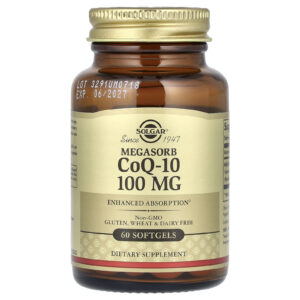 Solgar Megasorb CoQ-10 100 mg 60 Cápsulas Softgel
