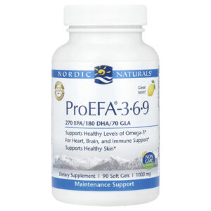 Nordic Naturals ProEFA-3-6-9 Limão 1.000 mg 90 Cápsulas Softgel