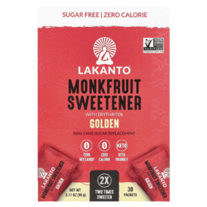 Lakanto Adoçante de Fruta-dos-monges com Eritritol Dourado 30 Embalagens 90 g (317 oz)