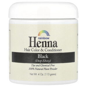 Rainbow Research Henna Tintura de Cabelo e Condicionador Preto 113 g (4 oz)