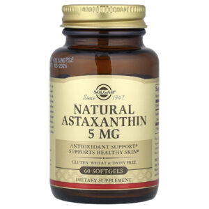Solgar Astaxantina Natural 5 mg 60 Cápsulas Softgel