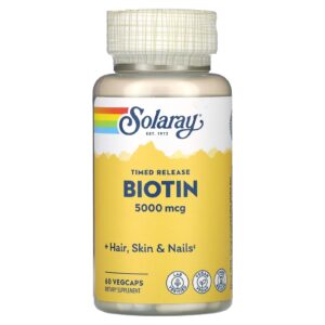 Solaray Biotina 5.000 mcg 60 VegCaps