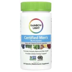 Rainbow Light Multivitamínico Certificado para Homens 120 Cápsulas