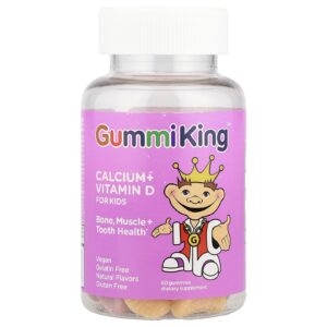 GummiKing Cálcio + Vitamina D para Crianças 60 Gomas