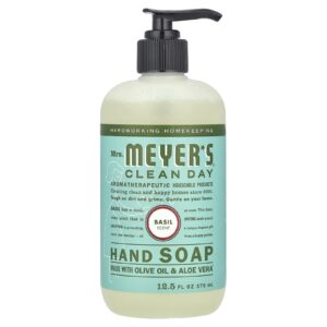 Mrs. Meyers Clean Day Sabonete para as Mãos Líquido Aroma Manjericão 370 ml