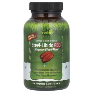 Irwin Naturals Aço Líbido Vermelho 75 Cápsula de Gel Líquido