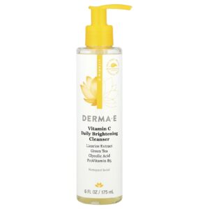 DERMA E Loção de Limpeza Iluminadora Diária com Vitamina C 175 ml (6 fl oz)