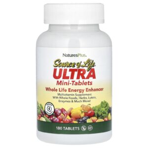 NaturesPlus Source of Life Ultraminicomprimidos Whole Life Energy Enhancer 180 Comprimidos
