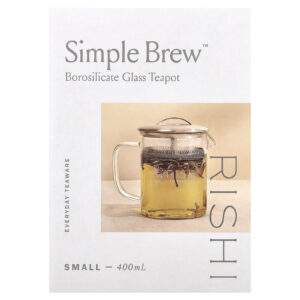 Rishi Tea Simple Brew™ Bule de Copo de Borosilicato 400 ml (135 fl oz)