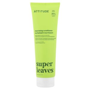 ATTITUDE Super Leaves Science Condicionador Natural Nutritivo e Fortalecedor Óleo de Semente de Uva e Folhas de Oliva 8 oz (240 ml)