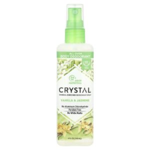 CRYSTAL Spray Desodorante Mineral Baunilha e Jasmim 118 ml (4 fl oz)