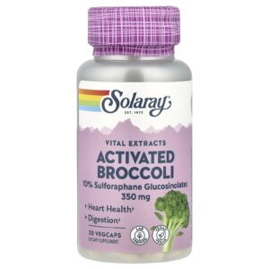 Solaray Extratos Vitais Brócolis Ativado 350 mg 30 VegCaps