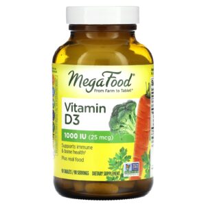 MegaFood Vitamina D3 1.000 UI 90 Comprimidos