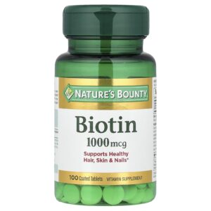 Natures Bounty Biotina 1.000 mcg 100 comprimidos revestidos