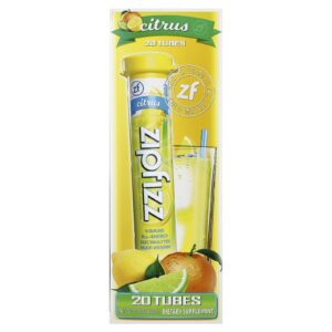 Zipfizz Mistura para Bebida Energética Cítricos 20 Tubos 11 g (039 oz) Cada