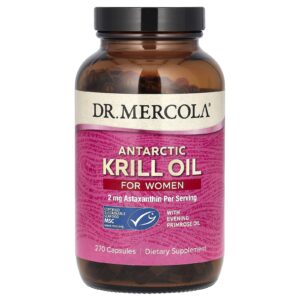 Dr. Mercola Óleo de Krill Antártico para Mulheres 270 Cápsulas