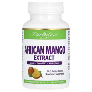 Paradise Herbs Extrato de Manga Africana 150 mg 60 Cápsulas Vegetarianas