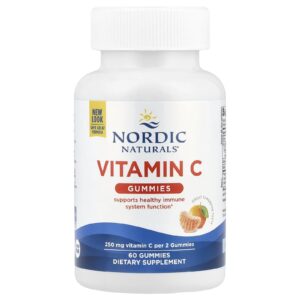 Nordic Naturals Gomas de Vitamina C Tangerina 60 Gomas (125 mg por Goma)