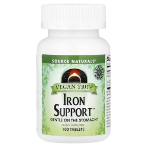 Source Naturals Vegan True® Iron Support™ 180 Comprimidos