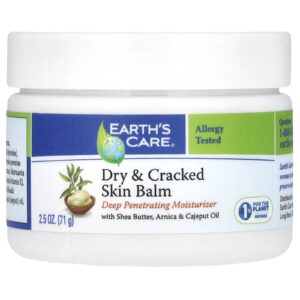 Earths Care Bálsamo para a Pele Seca e Rachada com Manteiga de Karité Arnica e Óleo de Cajeput 71 g (25 oz)