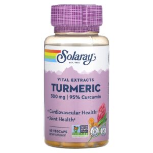 Solaray Extrato de Cúrcuma 300mg 60 cápsulas vegetais