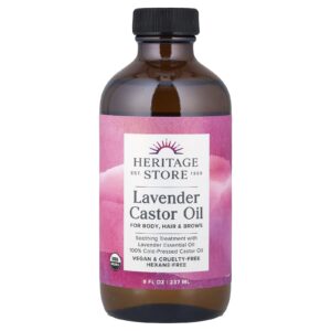 Heritage Store Óleo de Rícino de Lavanda 237 ml (8 fl oz)