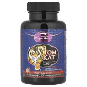 Dragon Herbs Tom Kat™ Potente Tônico Jing para Homens 100 Cápsulas