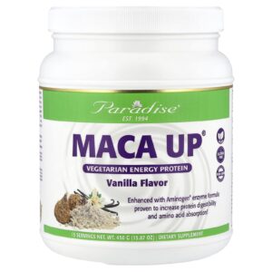 Paradise Herbs Maca Up® Vegetarian Energy Protein Vanilla 15.87 oz (450 g)