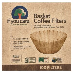 If You Care Filtros em Cesta para Café 100 Filtros