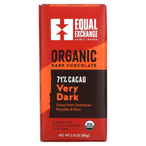 Equal Exchange Chocolate Amargo Orgânico Muito Amargo 80 g (28 oz)