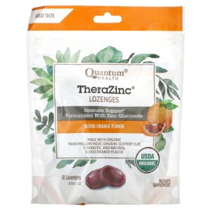 Quantum Health TheraZinc Pastilhas Laranja Vermelha 18 Pastilhas
