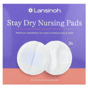 Lansinoh Absorventes de Amamentação Stay Dry 36 Absorventes Embalados Individualmente