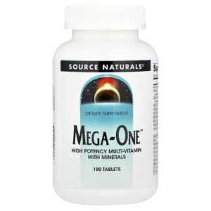Source Naturals Mega-One™ Multivitamínico de Alta Potência com Minerais 180 Comprimidos