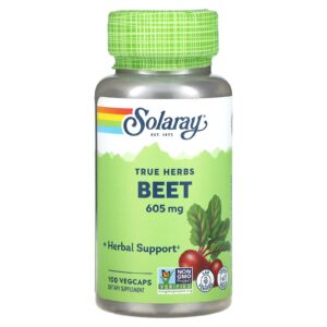Solaray Beterraba 605 mg 100 Cápsulas Vegetais
