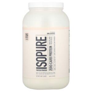Isopure Proteína em Pó Sem Carboidratos Sem Sabor 136 kg (3 lb)