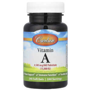 Carlson Vitamina A 15.000 UI 240 Cápsulas Softgel