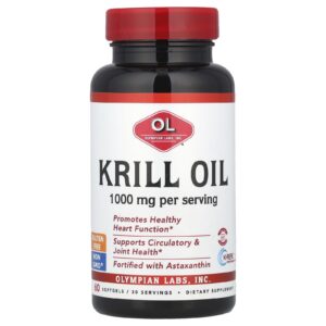 Olympian Labs Óleo de Krill 60 Cápsulas Softgel