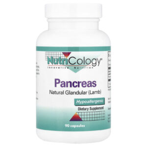 Nutricology Pâncreas Glandular Natural (Cordeiro) 90 Cápsulas Vegetais