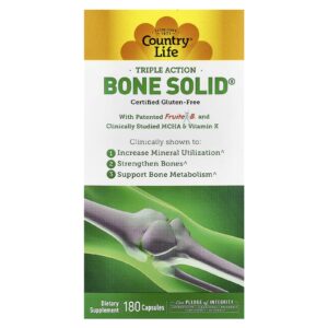 Country Life Triple Action Bone Solid® 180 Cápsulas