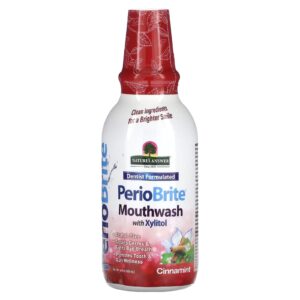 Natures Answer PerioBrite Enxaguante Bucal com Xilitol Canela e Menta 480 ml (16 fl oz)