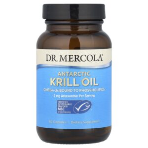 Dr. Mercola Óleo de Krill Antártico 60 Cápsulas