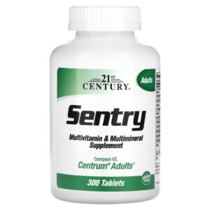 21st Century Sentry Suplemento Multivitamínico e Multimineral para Adultos 300 Comprimidos